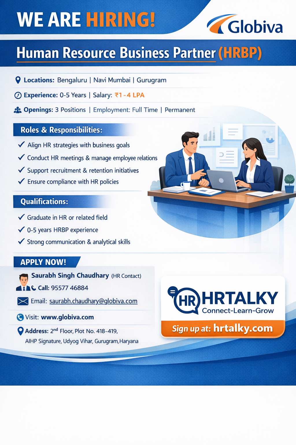 looking for Manager – Human Resources & Industrial Relations (HR & IR) apply on job
