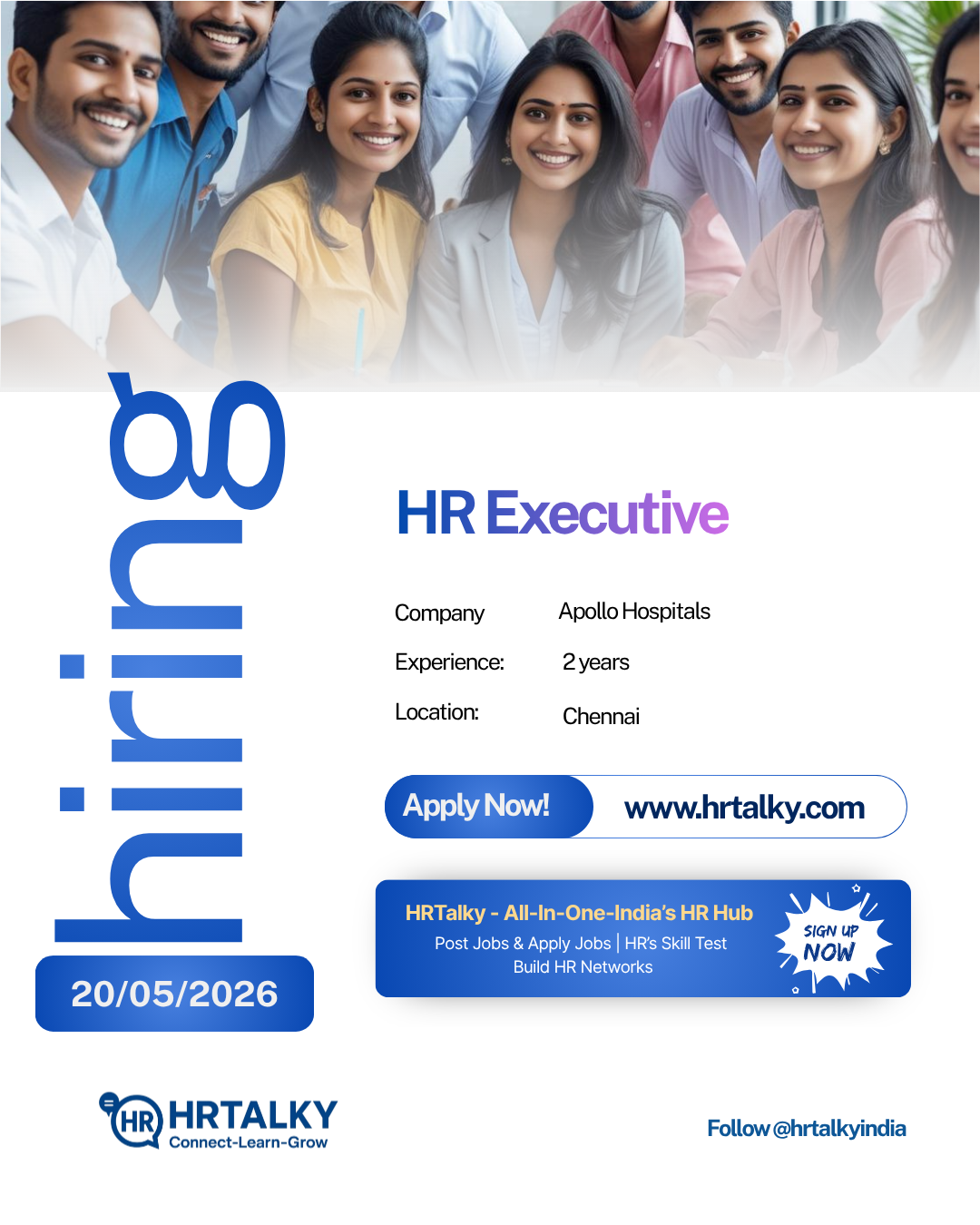 HR Executive Job in chennai |c | Apply on HRTalky